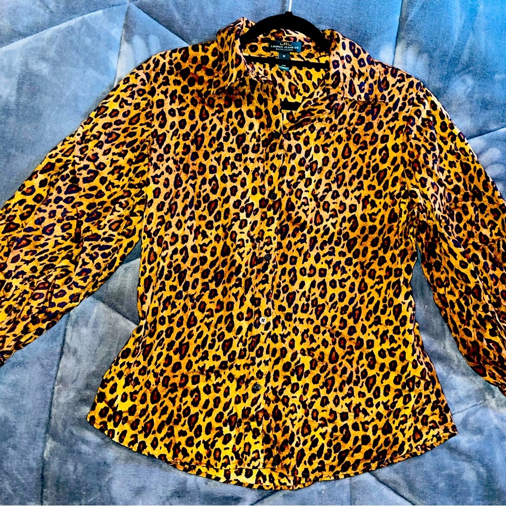 Ralph Lauren Leopard Dress Shirt